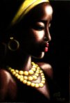 African-woman-with-yellow-necklace-by Janna-vsevolodovna-ali-